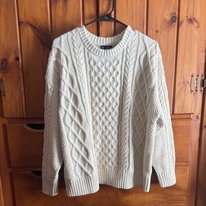 GAP 100% Cotton Oversized Cable Knit Sweater